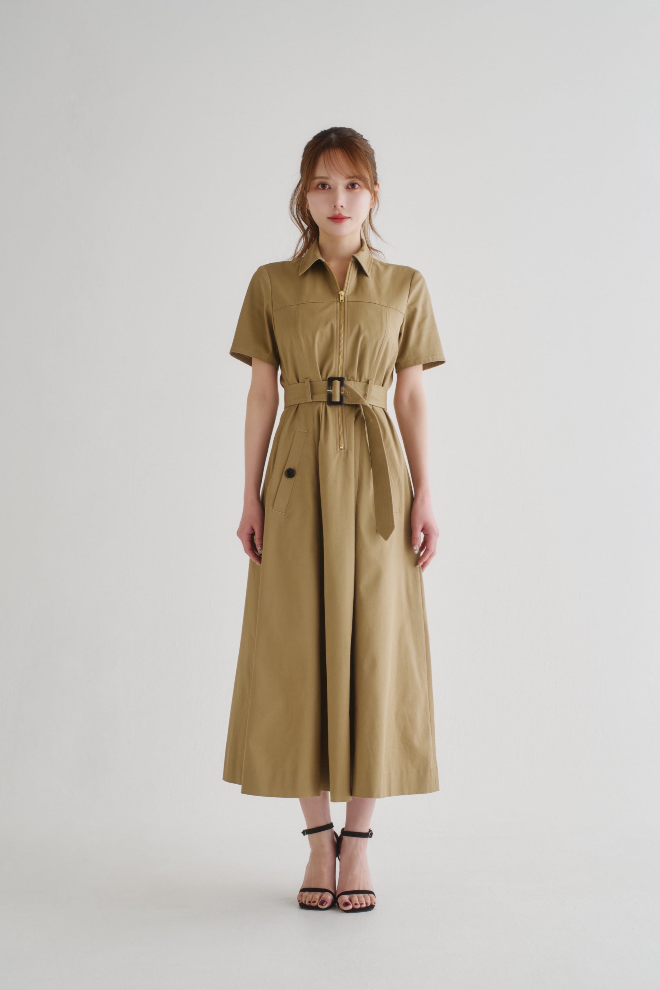 モダングレース トレンチワンピース