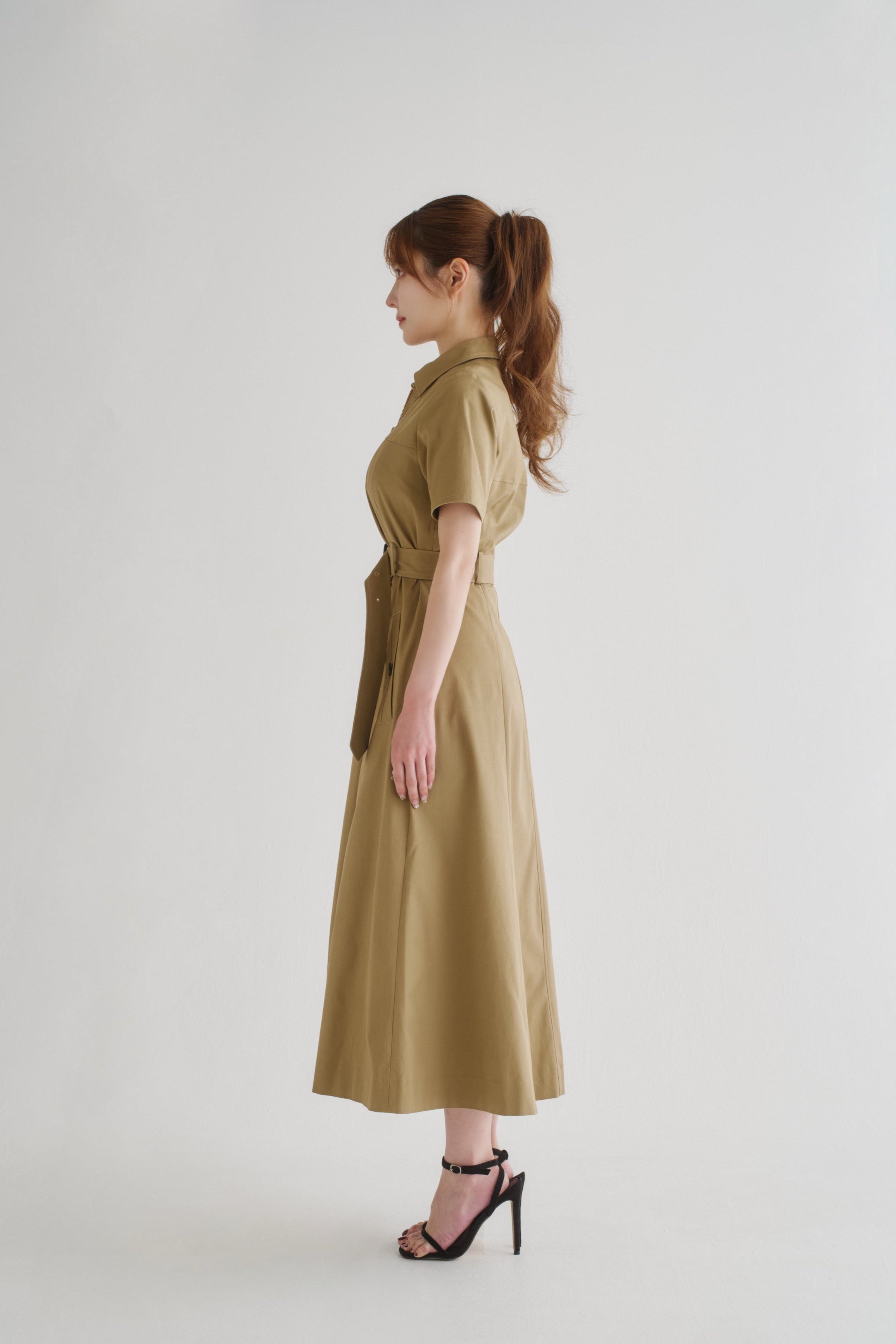 モダングレース トレンチワンピース