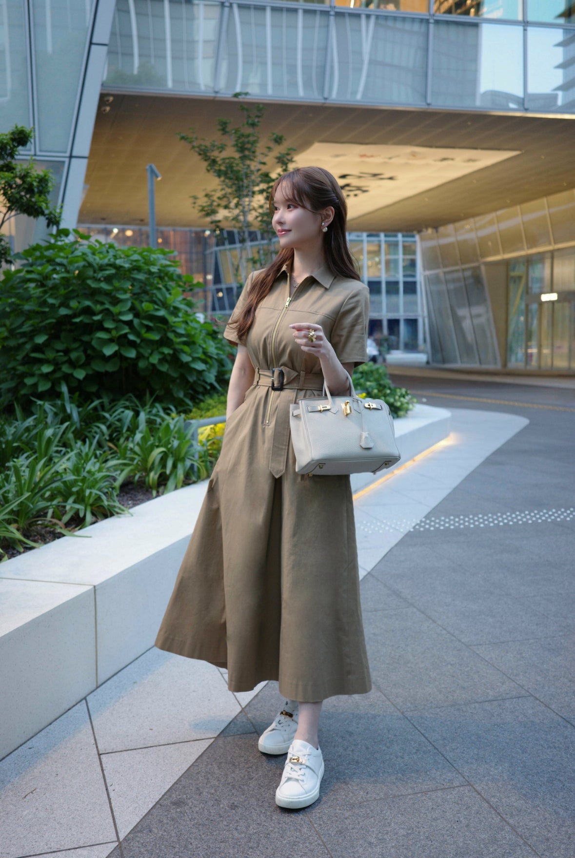 モダングレース トレンチワンピース